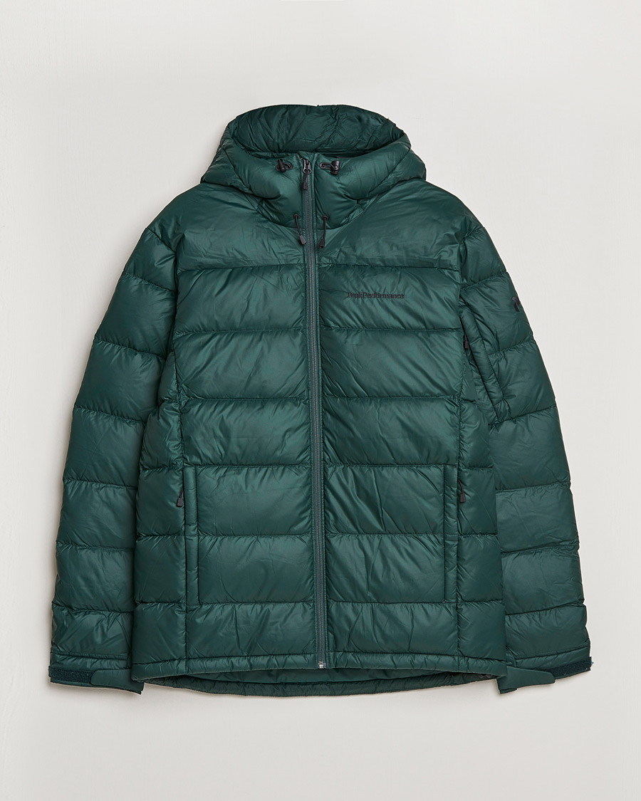 Homme | Manteaux Et Vestes | Peak Performance | Frost Down Hooded Jacket Scarab Green