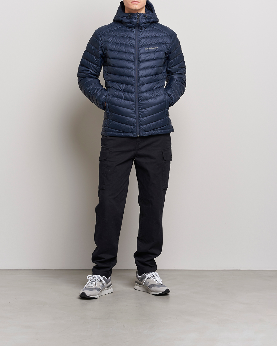 Homme | Manteaux Et Vestes | Peak Performance | Frost Liner Down Hooded Jacket Blue Shadow