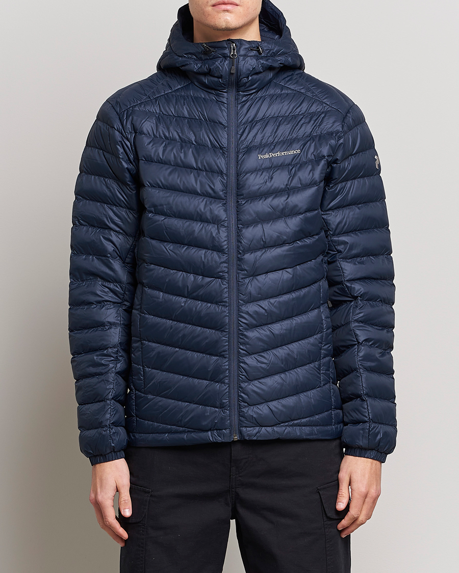 Homme | Manteaux Et Vestes | Peak Performance | Frost Liner Down Hooded Jacket Blue Shadow