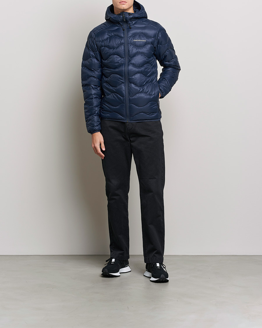 Homme | Manteaux Et Vestes | Peak Performance | Helium Down Hooded Jacket Blue Shadow
