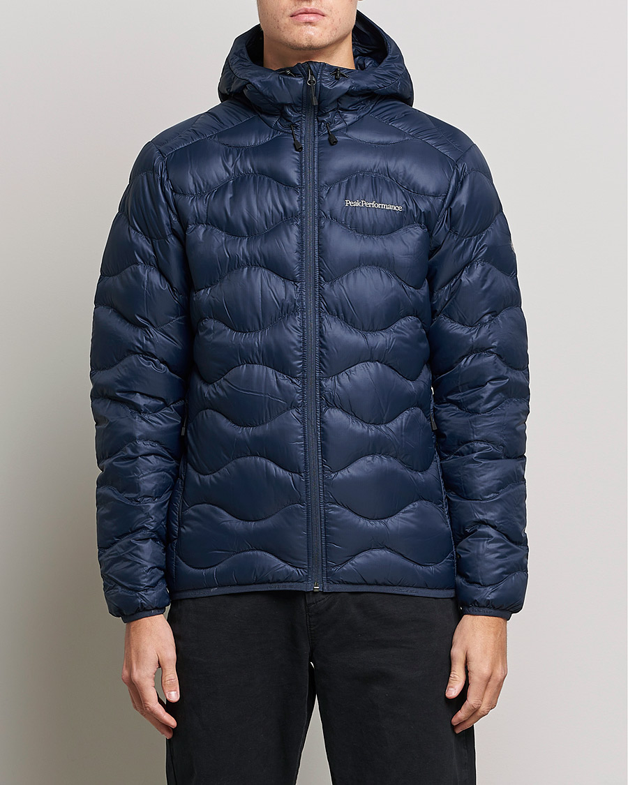 Homme | Manteaux Et Vestes | Peak Performance | Helium Down Hooded Jacket Blue Shadow