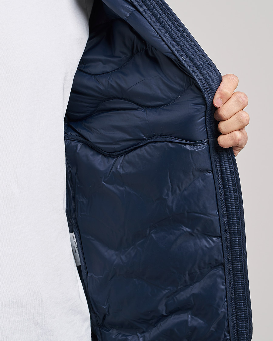 Homme | Manteaux Et Vestes | Peak Performance | Helium Down Hooded Jacket Blue Shadow
