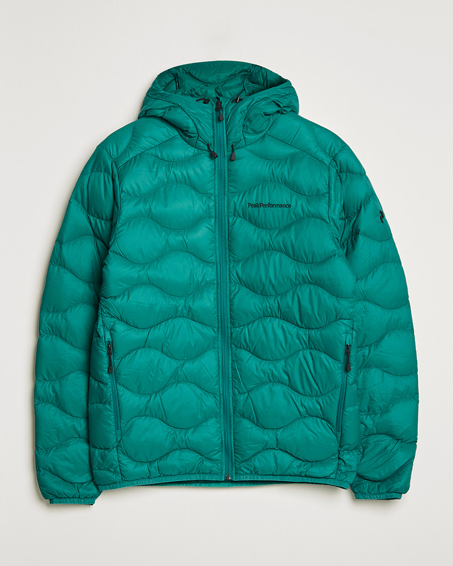 Homme | Manteaux Et Vestes | Peak Performance | Helium Down Hood Green Ivy
