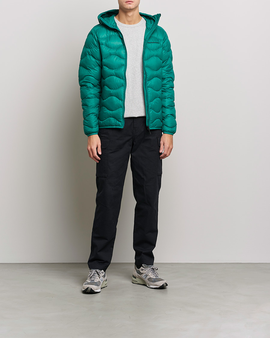Homme | Manteaux Et Vestes | Peak Performance | Helium Down Hood Green Ivy