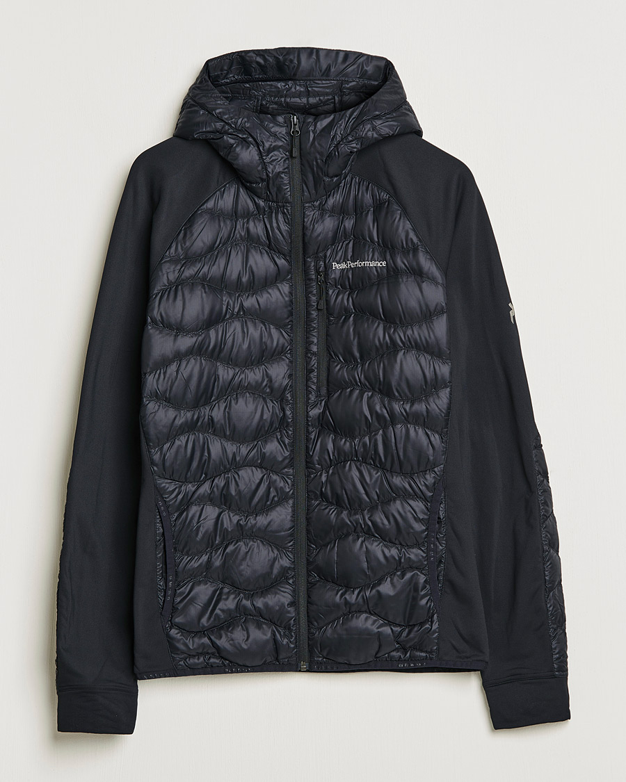 Homme | Manteaux Et Vestes | Peak Performance | Helium Down Hybrid Hood Jacket Black