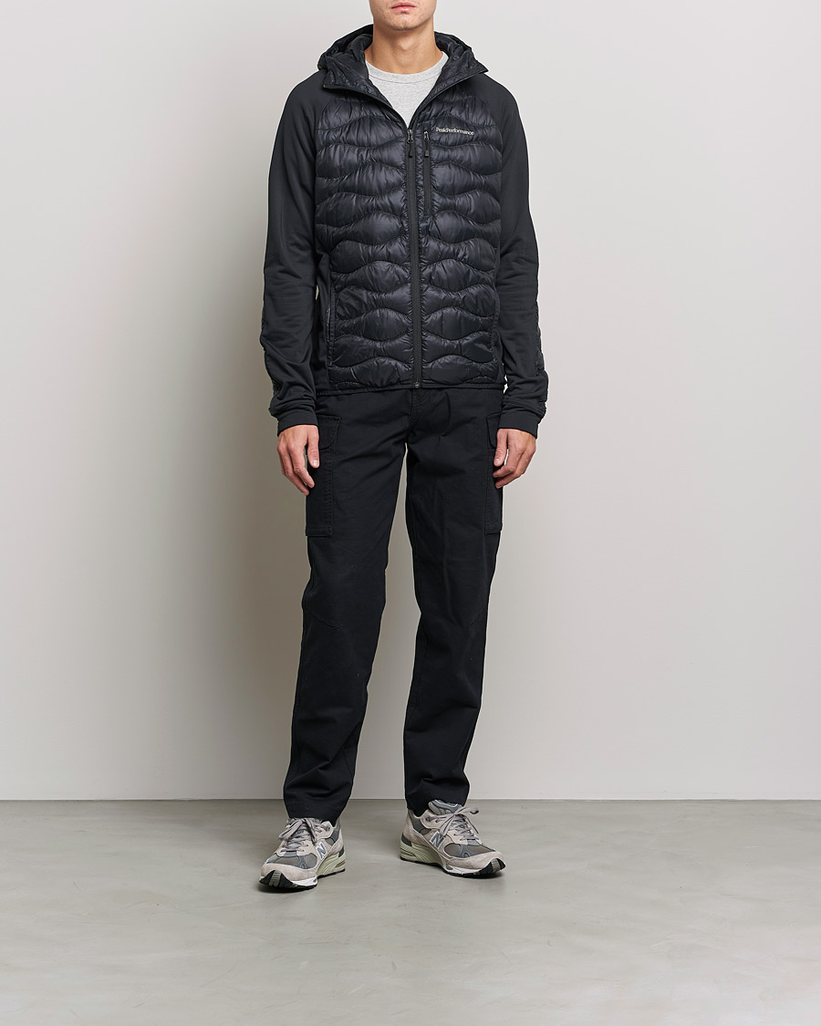 Homme | Manteaux Et Vestes | Peak Performance | Helium Down Hybrid Hood Jacket Black