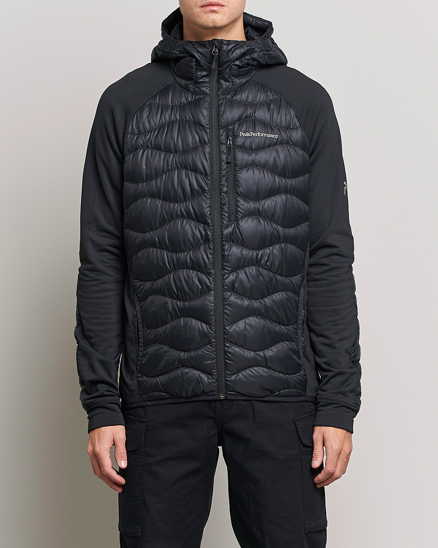 Homme | Manteaux Et Vestes | Peak Performance | Helium Down Hybrid Hood Jacket Black