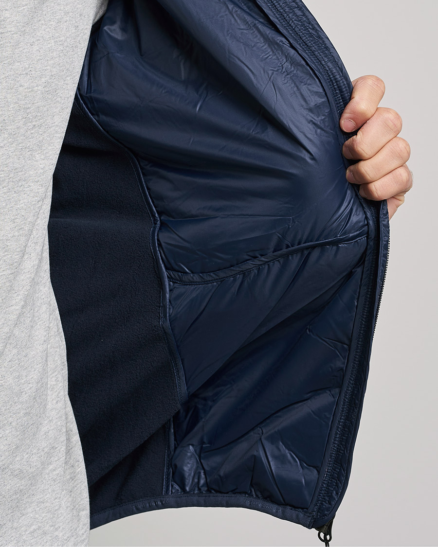 Homme | Manteaux Et Vestes | Peak Performance | Helium Down Hybrid Hood Jacket Blue Shadow
