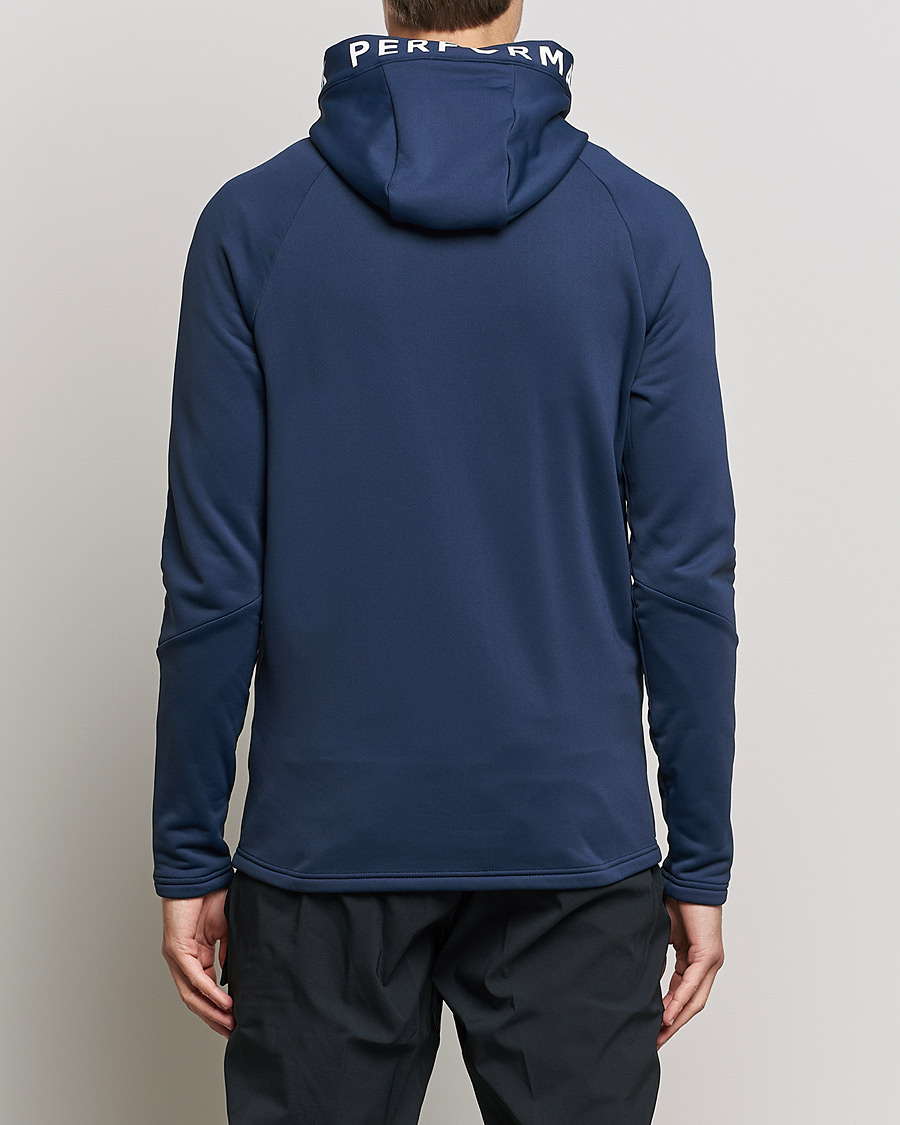 Homme | Pulls Et Tricots | Peak Performance | Rider Zip Fleece Hood Jacket Blue Shadow