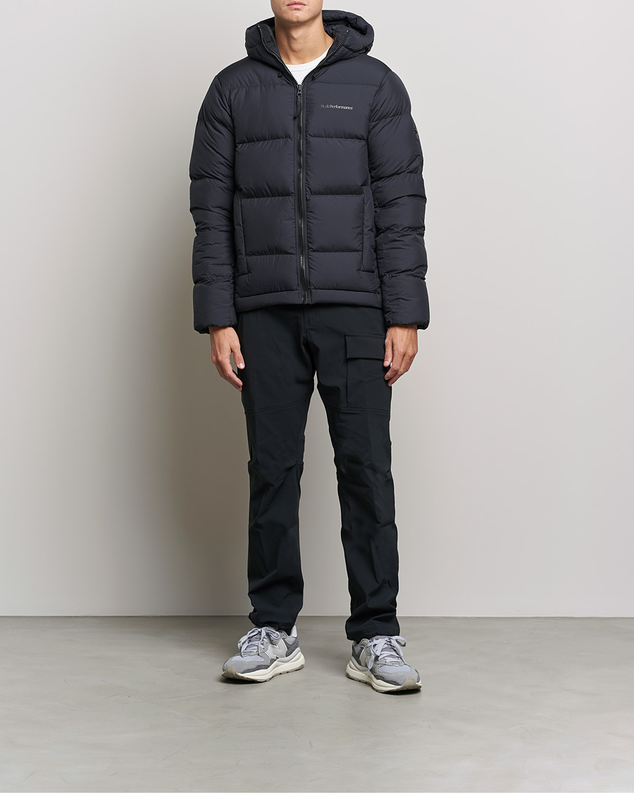 Homme | Manteaux Et Vestes | Peak Performance | Rivel Down Hooded Jacket Black
