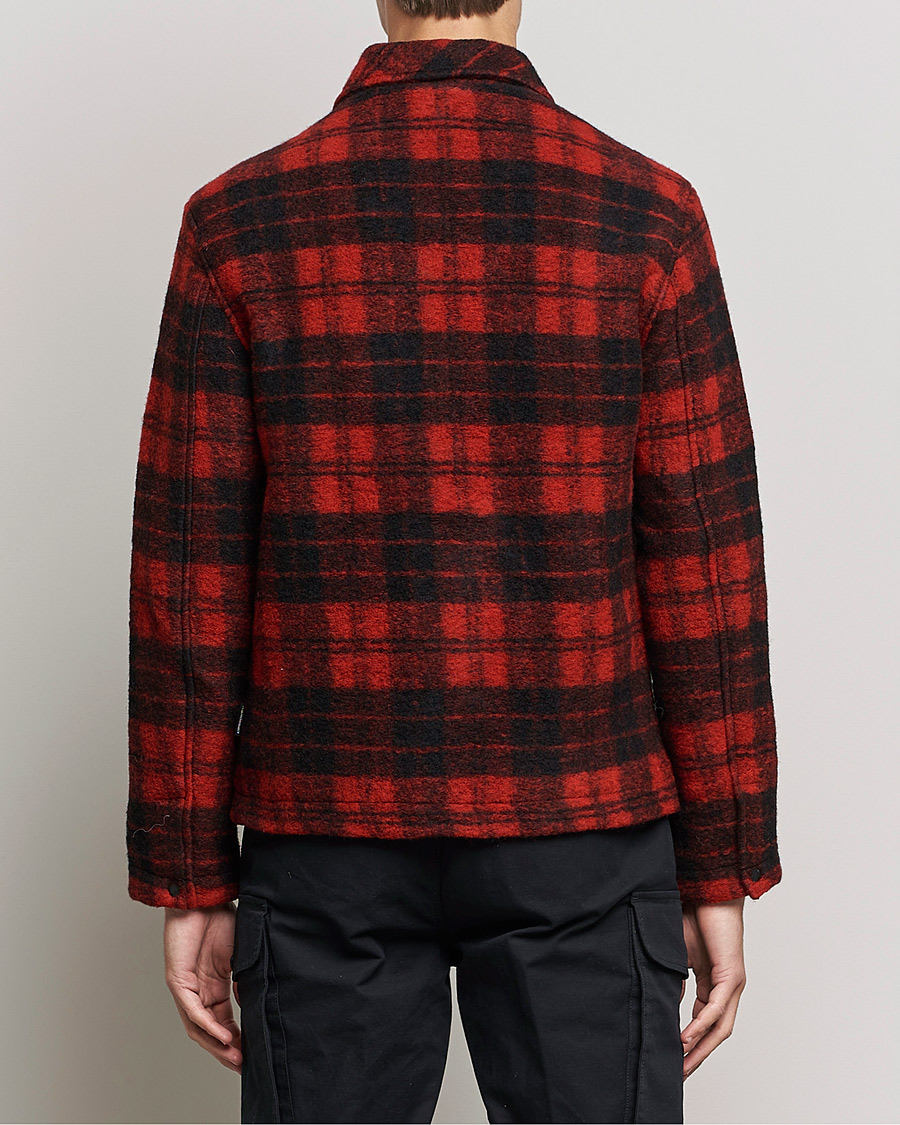 Homme | Chemises | Peak Performance | Wool Overshirt Checked Red