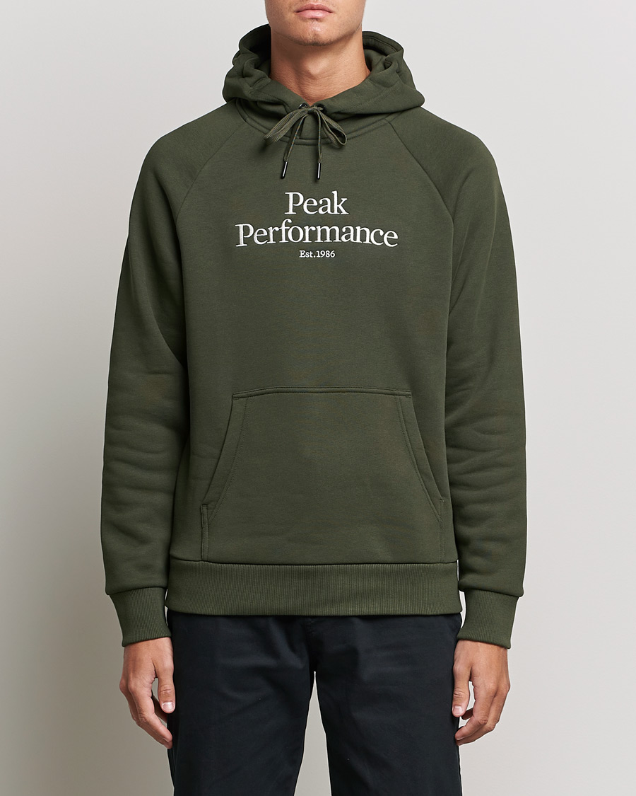 Homme | Pulls Et Tricots | Peak Performance | Original Logo Hoodie Forest Night