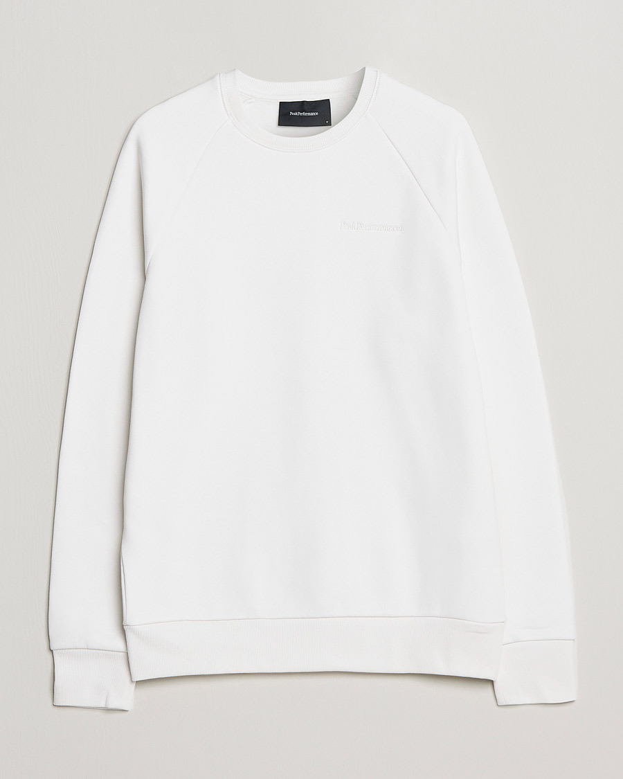 Homme | Pulls Et Tricots | Peak Performance | Original Logo Crew Neck Sweatshirt Off White
