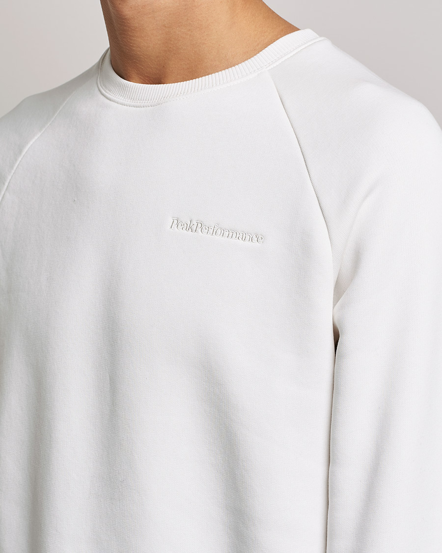 Homme | Pulls Et Tricots | Peak Performance | Original Logo Crew Neck Sweatshirt Off White