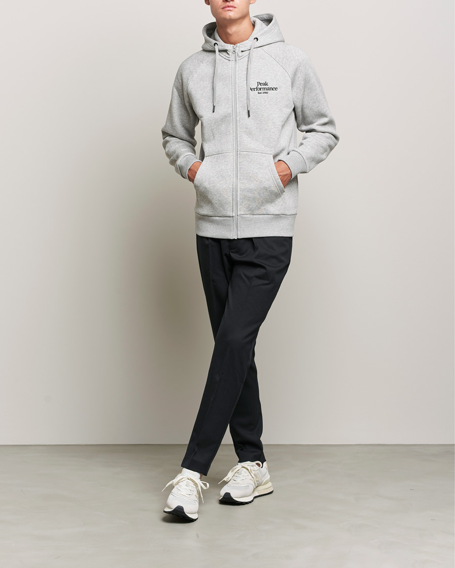 Homme | Pulls Et Tricots | Peak Performance | Original Zip Hoodie Grey