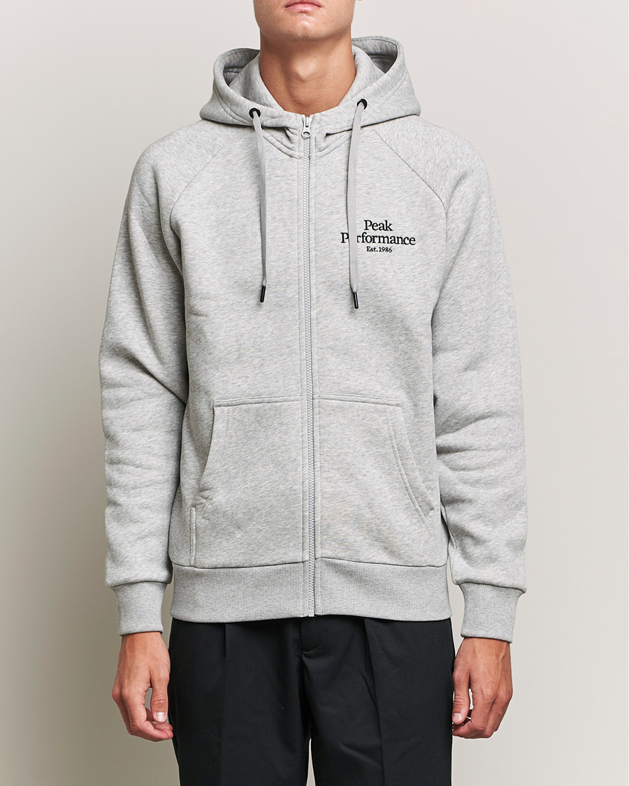 Homme | Pulls Et Tricots | Peak Performance | Original Zip Hoodie Grey
