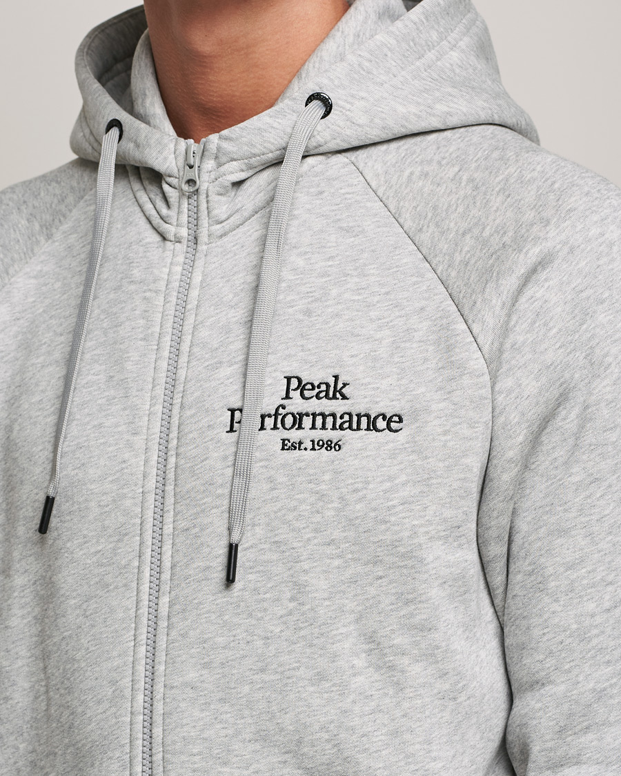 Homme | Pulls Et Tricots | Peak Performance | Original Zip Hoodie Grey