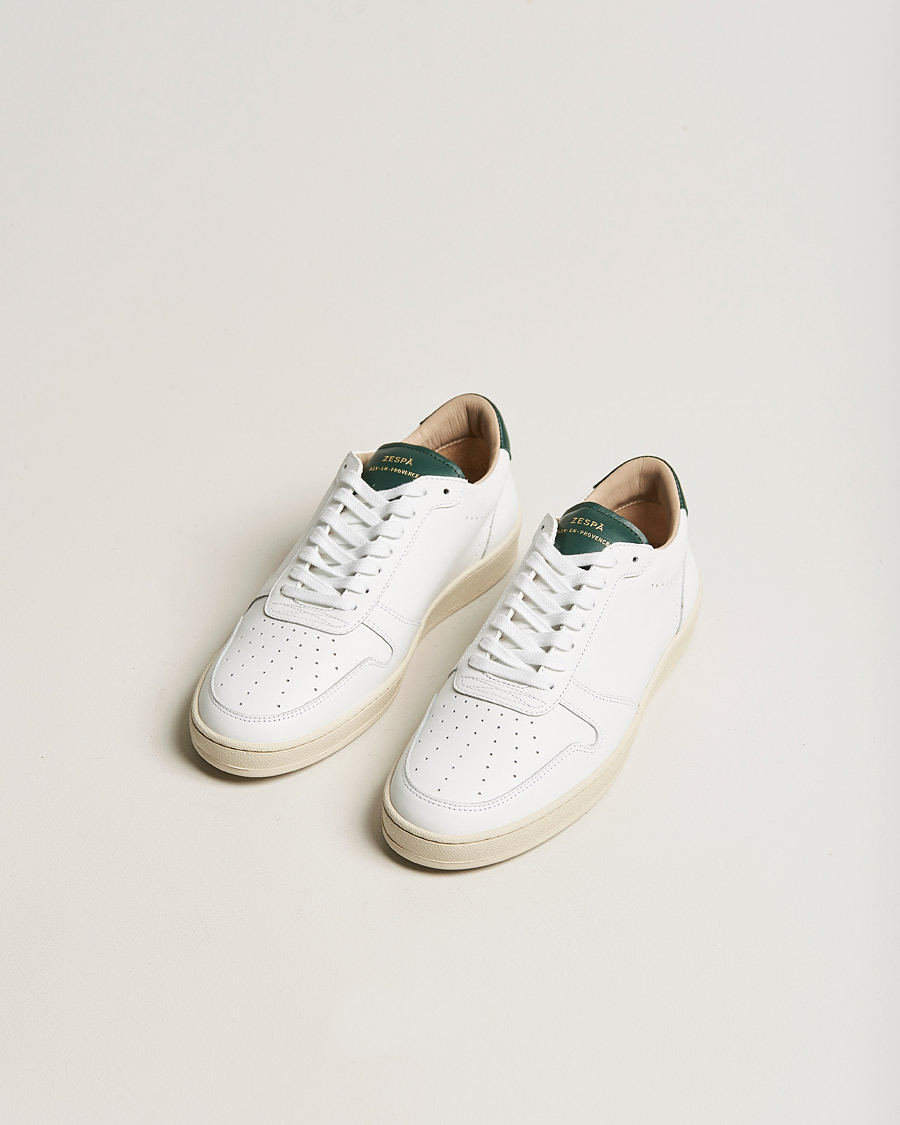 Homme | Zespà ZSP23 APLA Leather Sneakers Vert Sombre | Zespà | ZSP23 APLA Leather Sneakers Vert Sombre