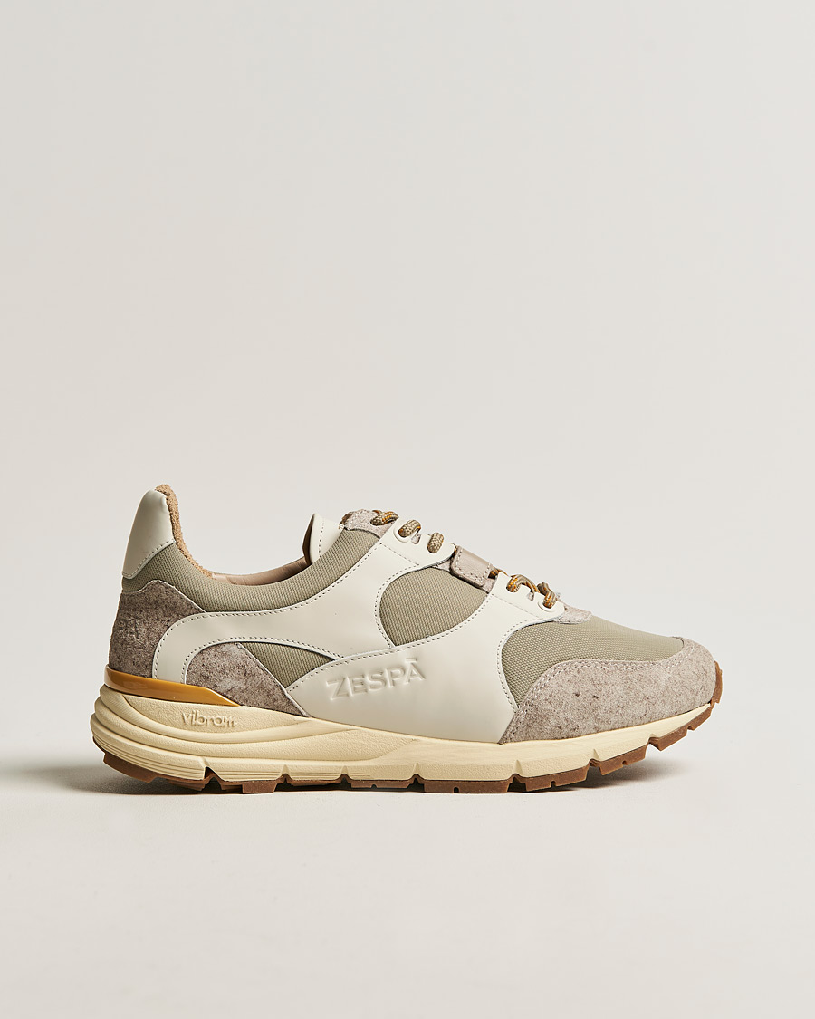 Homme | Zespà ZSP Trail Outdoor Textile Sneakers Taupe | Zespà | ZSP Trail Outdoor Textile Sneakers Taupe