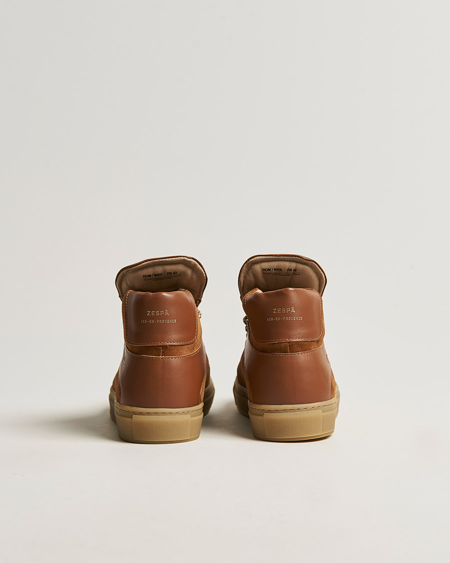 Homme | Zespà ZSP12 Alpine Hiker High Top Suede Sneakers Camel | Zespà | ZSP12 Alpine Hiker High Top Suede Sneakers Camel