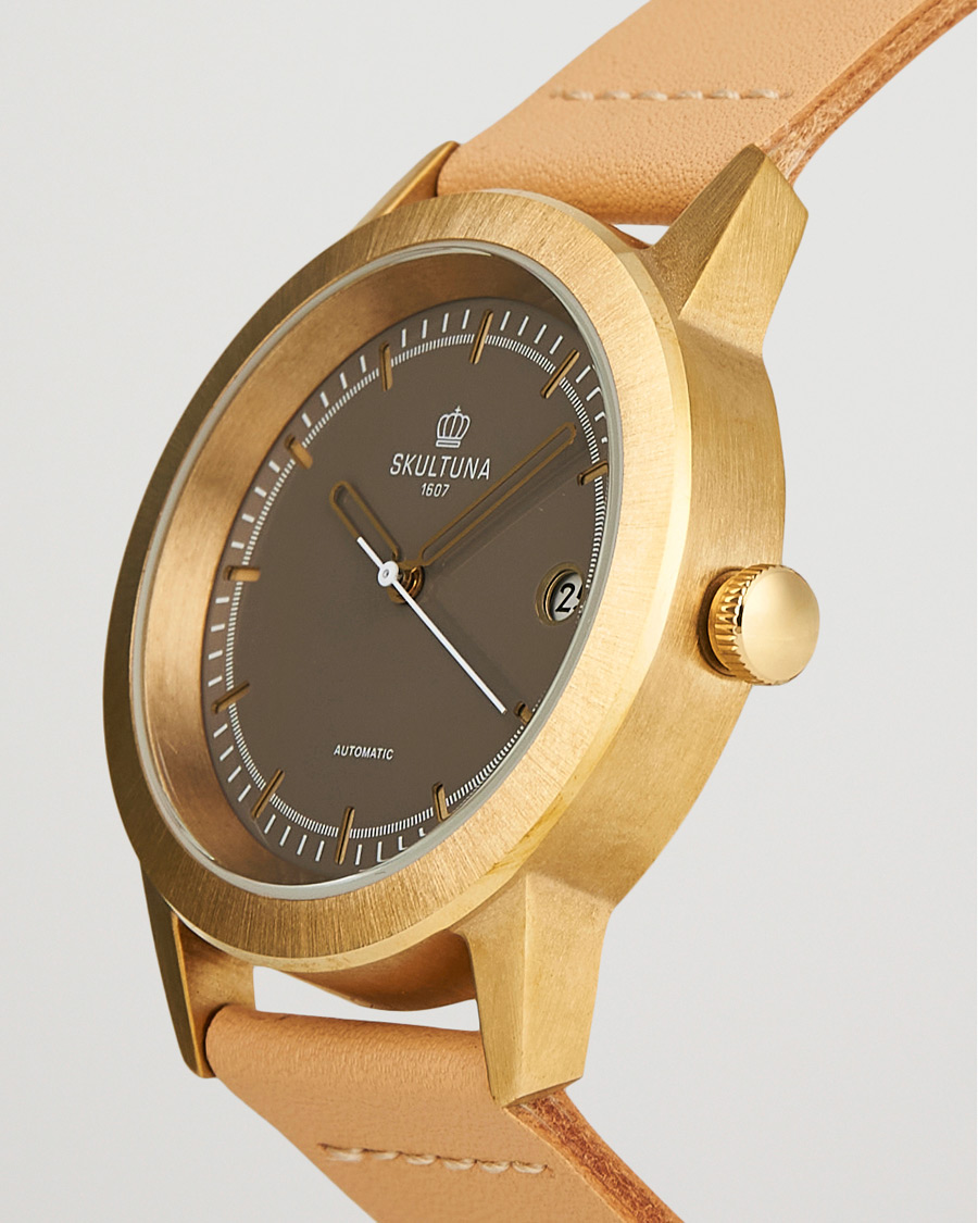 Homme | Skultuna 37mm Automatic Brass Grey Dail | Skultuna | 37mm Automatic Brass Grey Dail