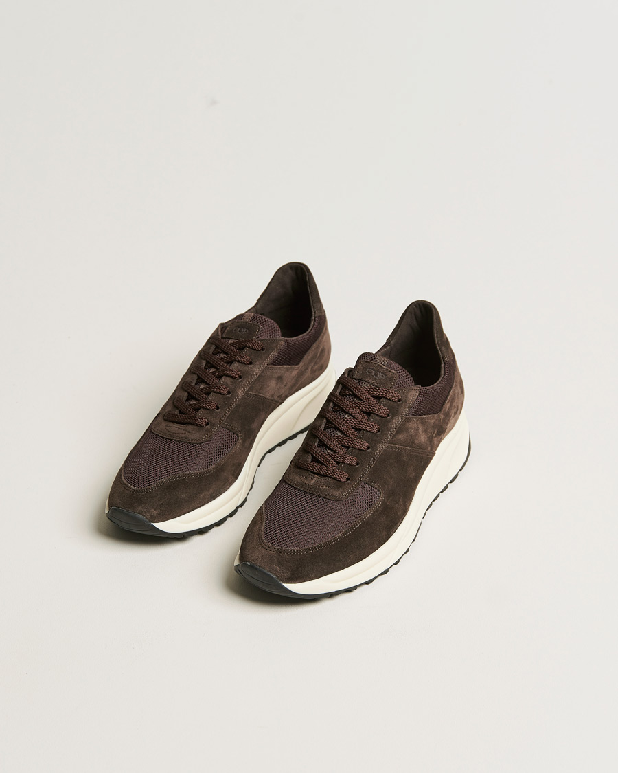 Homme | C.QP Stride Suede/Nylon Runner Dark Brown | CQP | C.QP Stride Suede/Nylon Runner Dark Brown