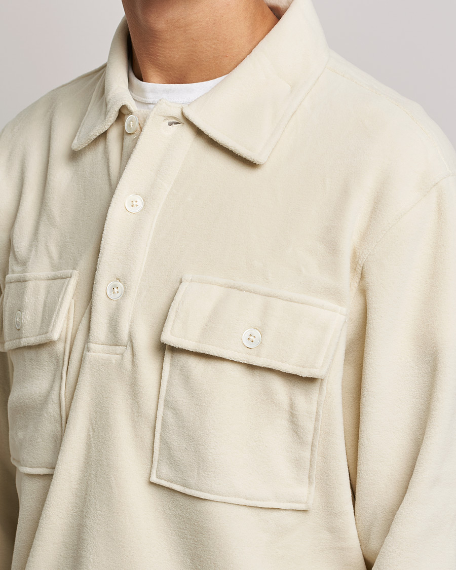 Homme | Pulls Et Tricots | NN07 | Vinny Micro Fleece Polo Ecru