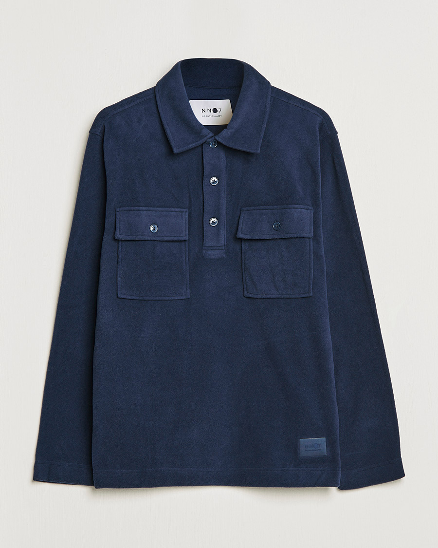 Homme | Pulls Et Tricots | NN07 | Vinny Micro Fleece Polo Navy