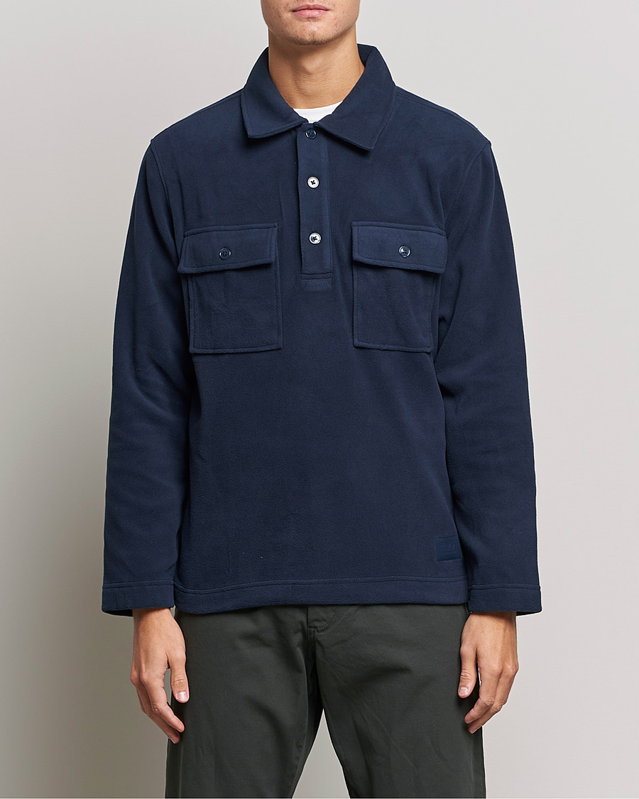 Homme | Pulls Et Tricots | NN07 | Vinny Micro Fleece Polo Navy