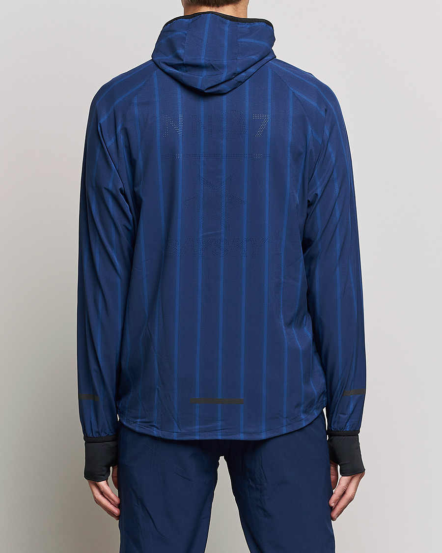 Homme | Pulls Et Tricots | NN07 | Pace Hooded Running Jacket Navy Stripe
