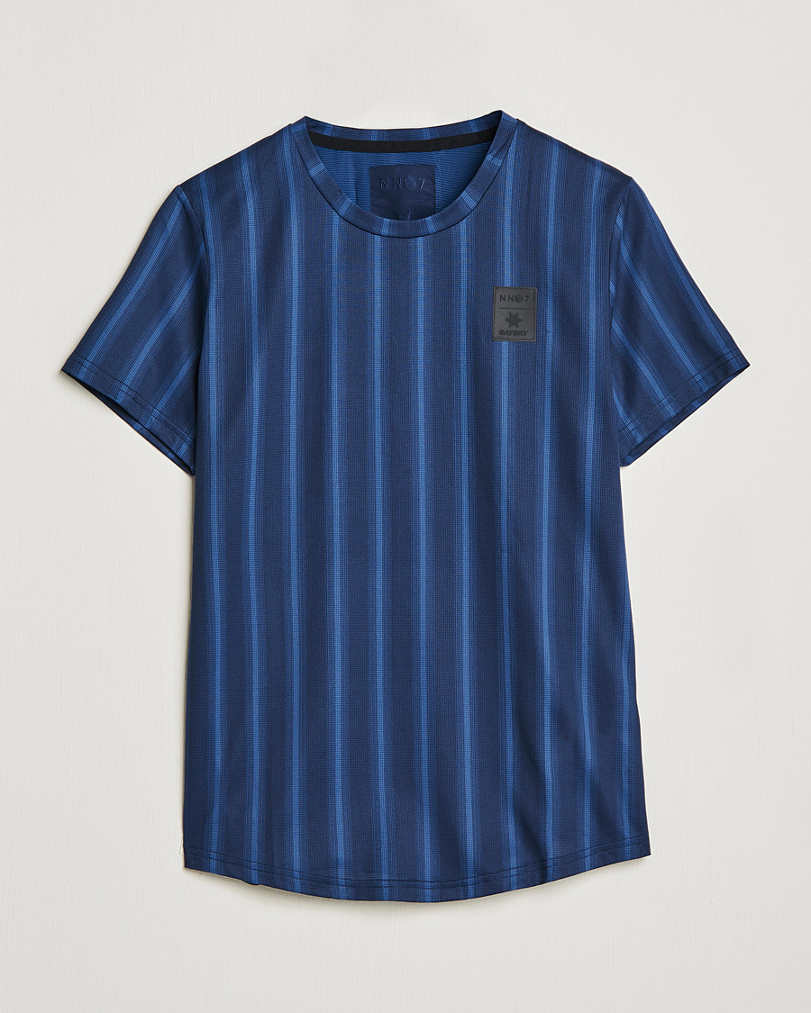 Homme | T-shirts | NN07 | Combat Short Sleeve T-Shirt Navy Stripe