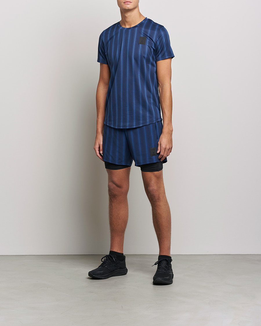 Homme | T-shirts | NN07 | Combat Short Sleeve T-Shirt Navy Stripe