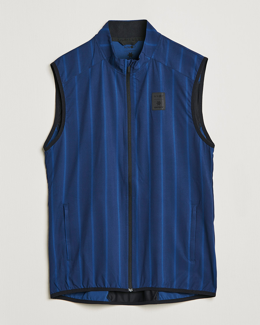Homme | Pulls Et Tricots | NN07 | Pace Full Zip Vest Navy Stripe