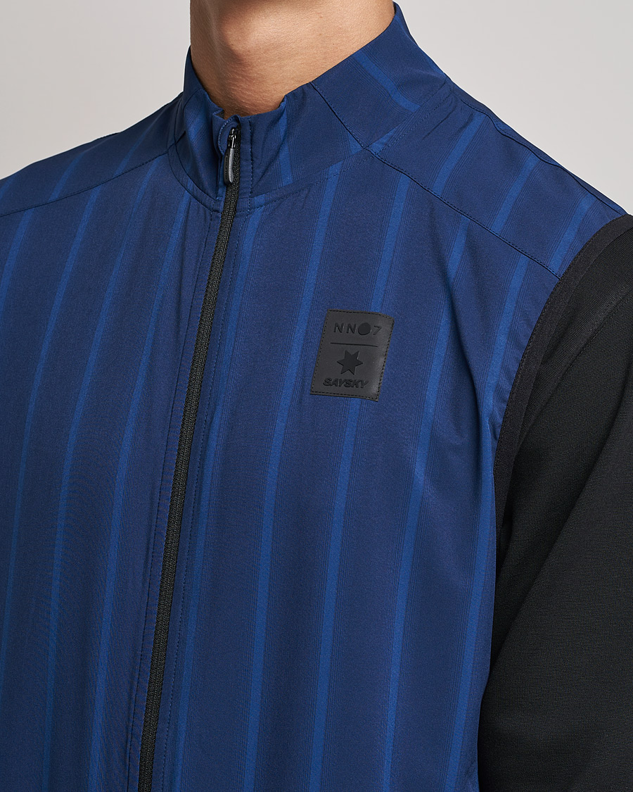 Homme | Pulls Et Tricots | NN07 | Pace Full Zip Vest Navy Stripe