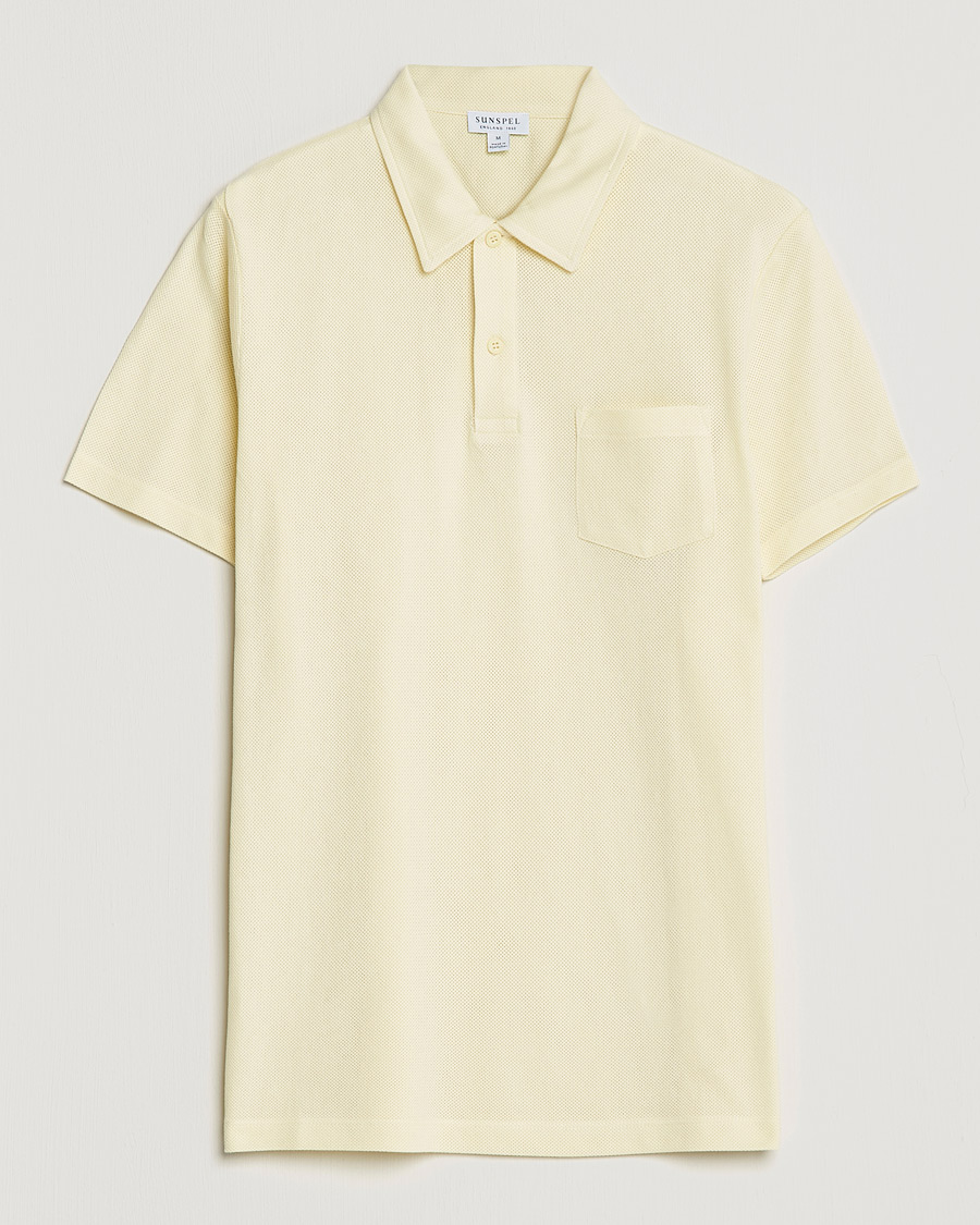 Homme | Polos | Sunspel | Riviera Polo Shirt Lemon