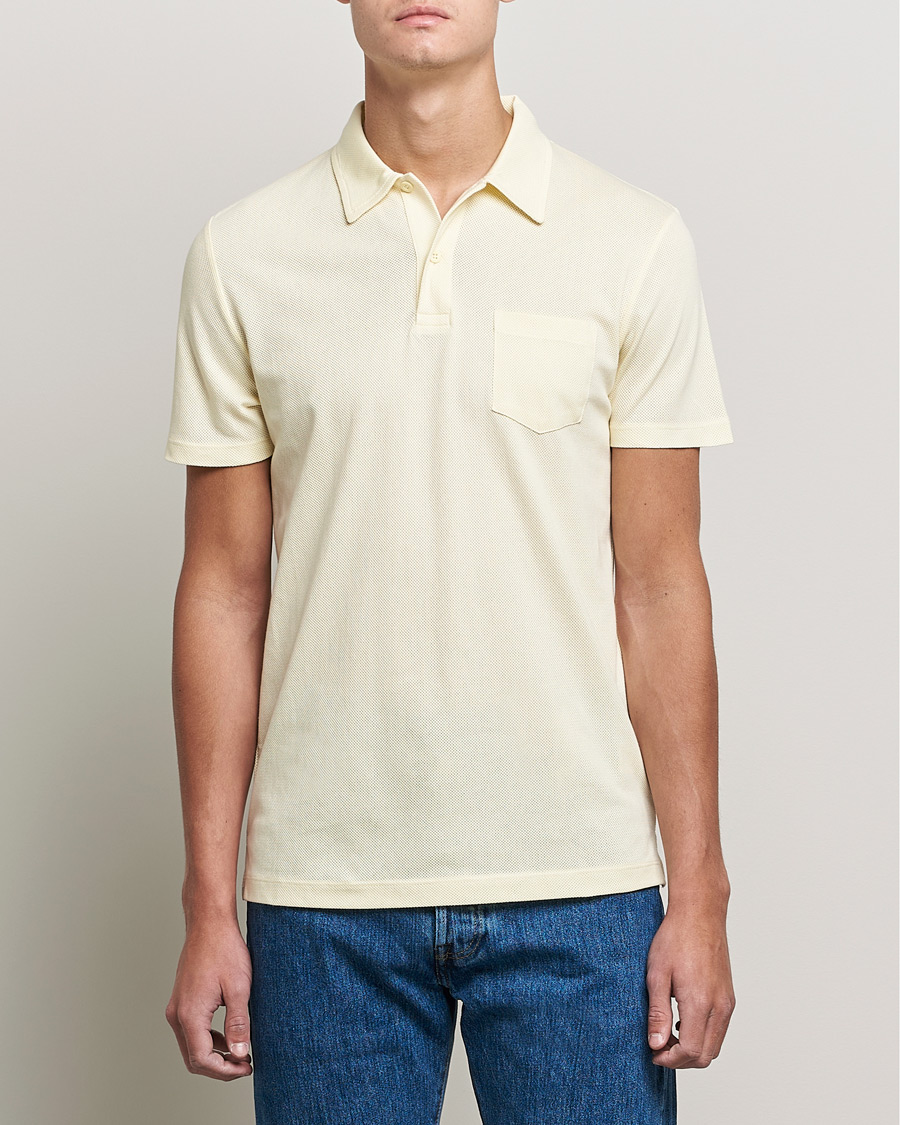 Homme | Polos | Sunspel | Riviera Polo Shirt Lemon