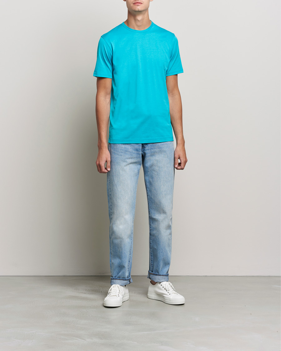 Homme | T-shirts | Sunspel | Crew Neck Cotton Tee Reef