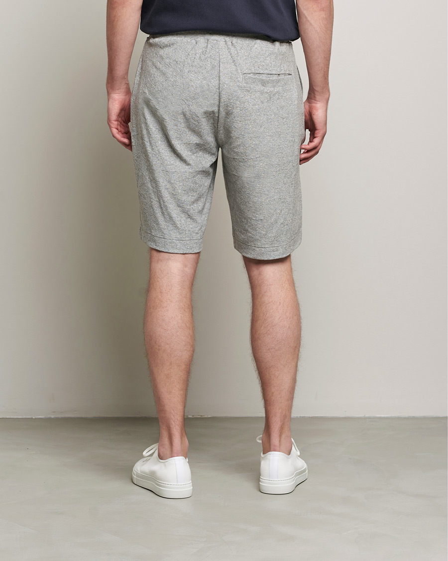Homme | Shorts | Sunspel | Towelling Shorts Grey Melange
