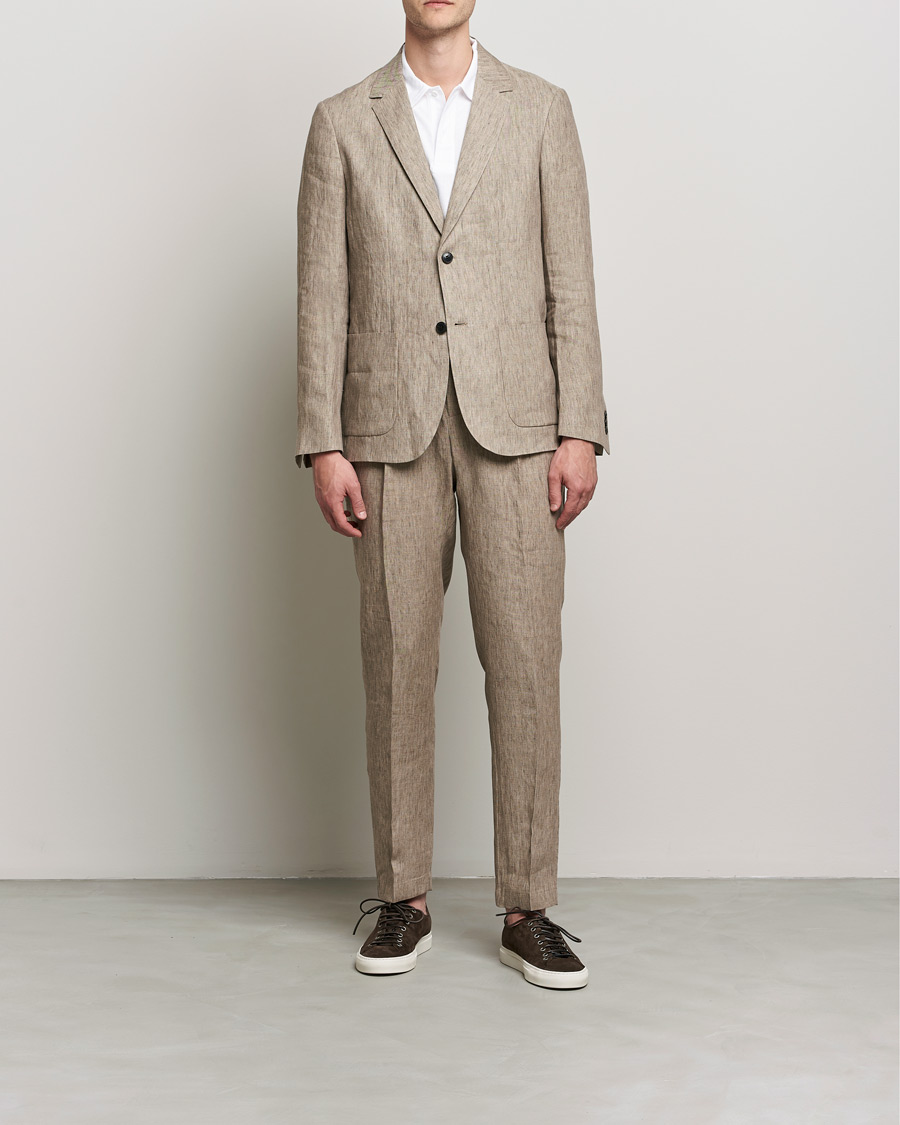 Homme | Blazers | Sunspel | Relaxed Linen Blazer Dark Stone