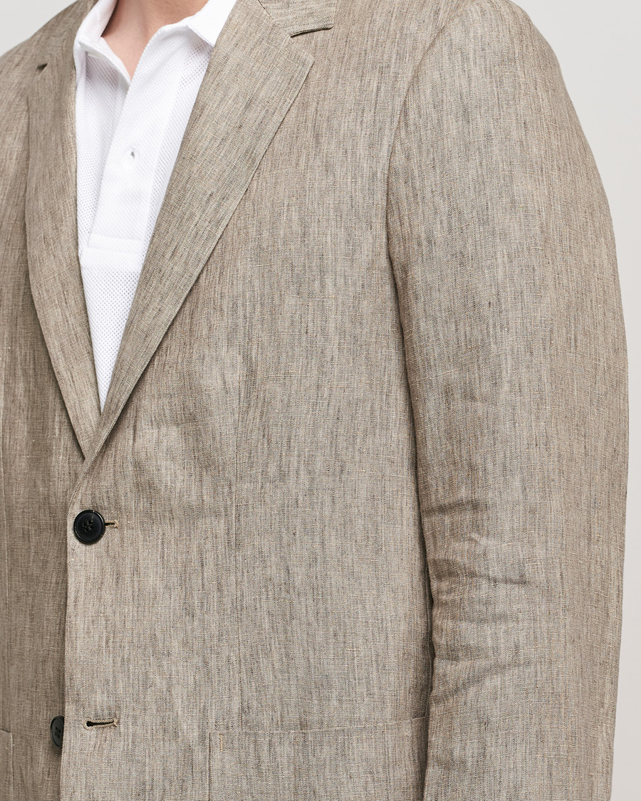 Homme | Blazers | Sunspel | Relaxed Linen Blazer Dark Stone