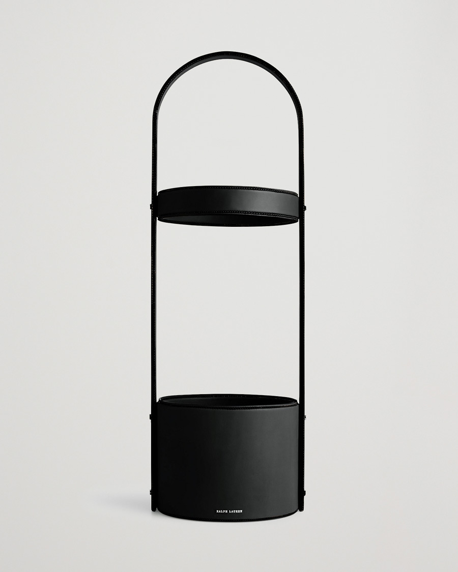 Homme | Pour La Maison | Ralph Lauren Home | Brennan Leather Umbrella Stand Black