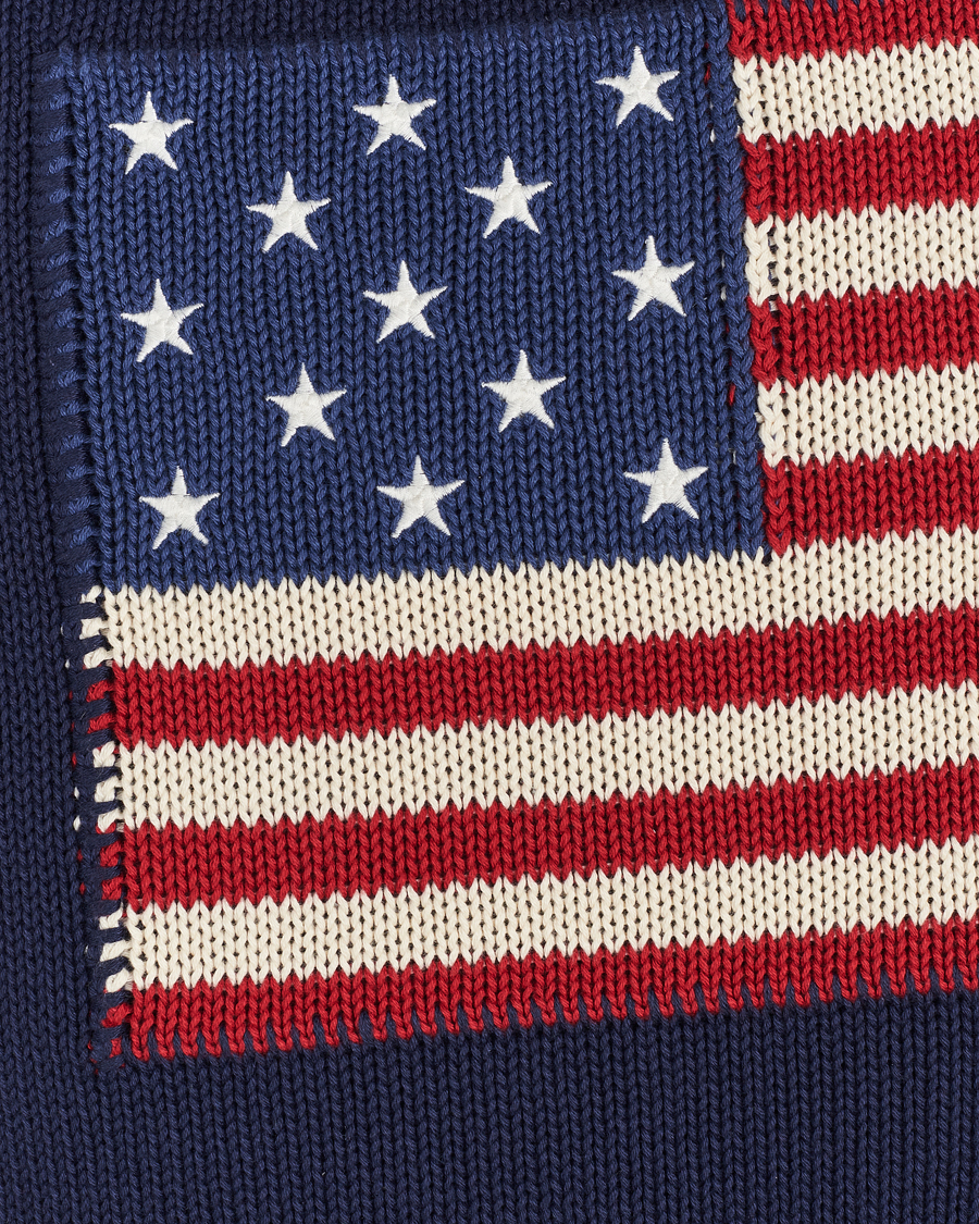 Homme | Pour La Maison | Ralph Lauren Home | RL Flag 50x50 cm Throw Pillow Navy