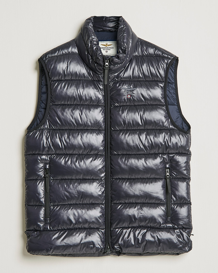 Homme | Manteaux Et Vestes | Aeronautica Militare | Padded Gilet Blu Scuro