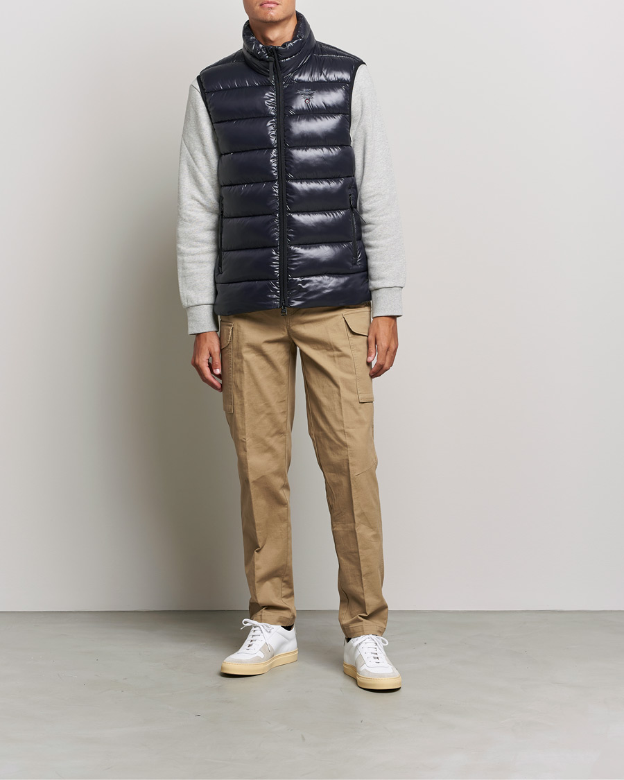 Homme | Manteaux Et Vestes | Aeronautica Militare | Padded Gilet Blu Scuro