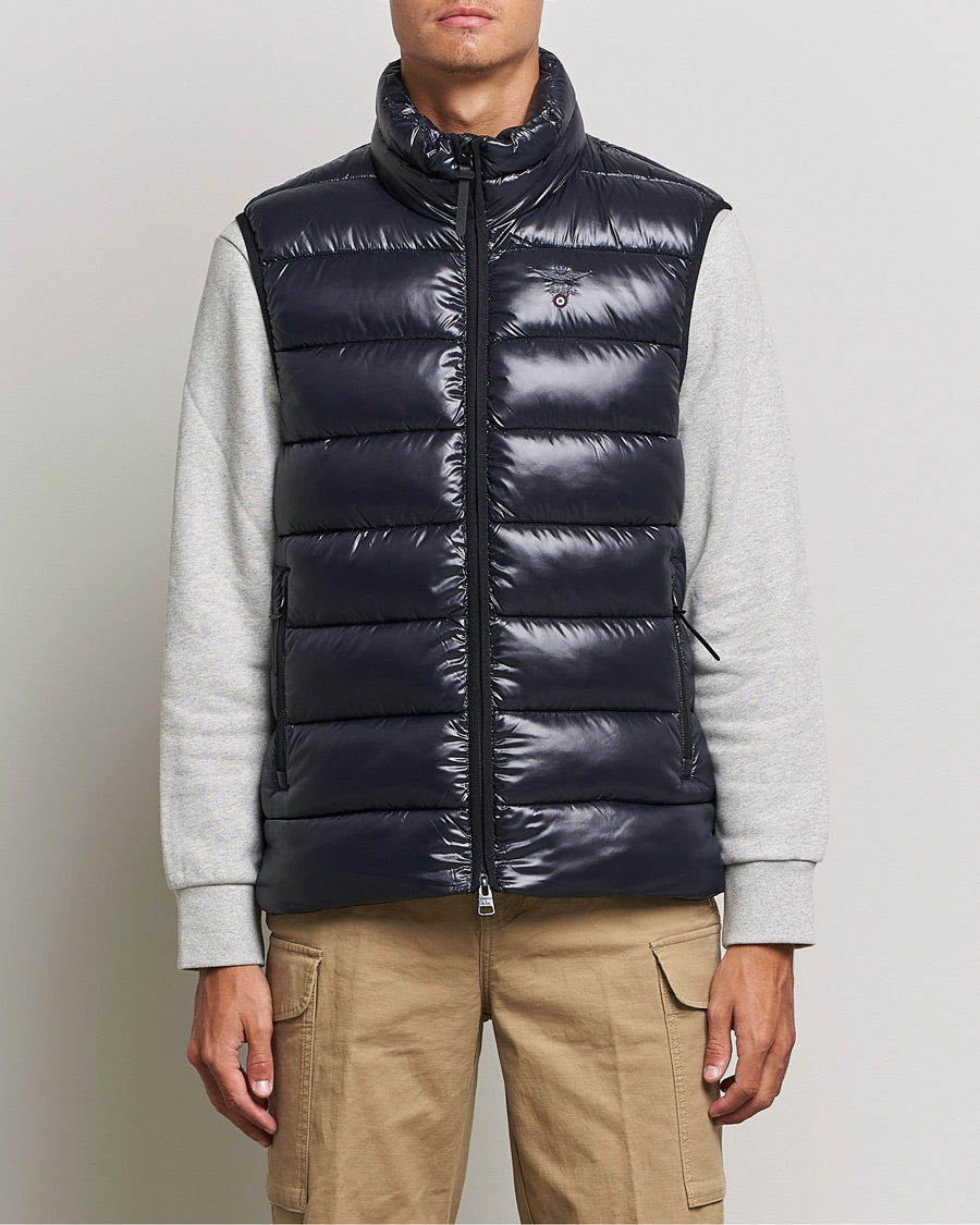 Homme | Manteaux Et Vestes | Aeronautica Militare | Padded Gilet Blu Scuro