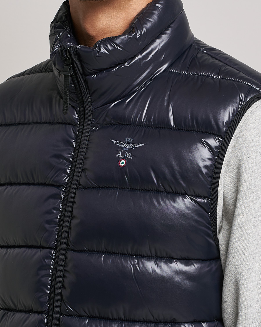 Homme | Manteaux Et Vestes | Aeronautica Militare | Padded Gilet Blu Scuro