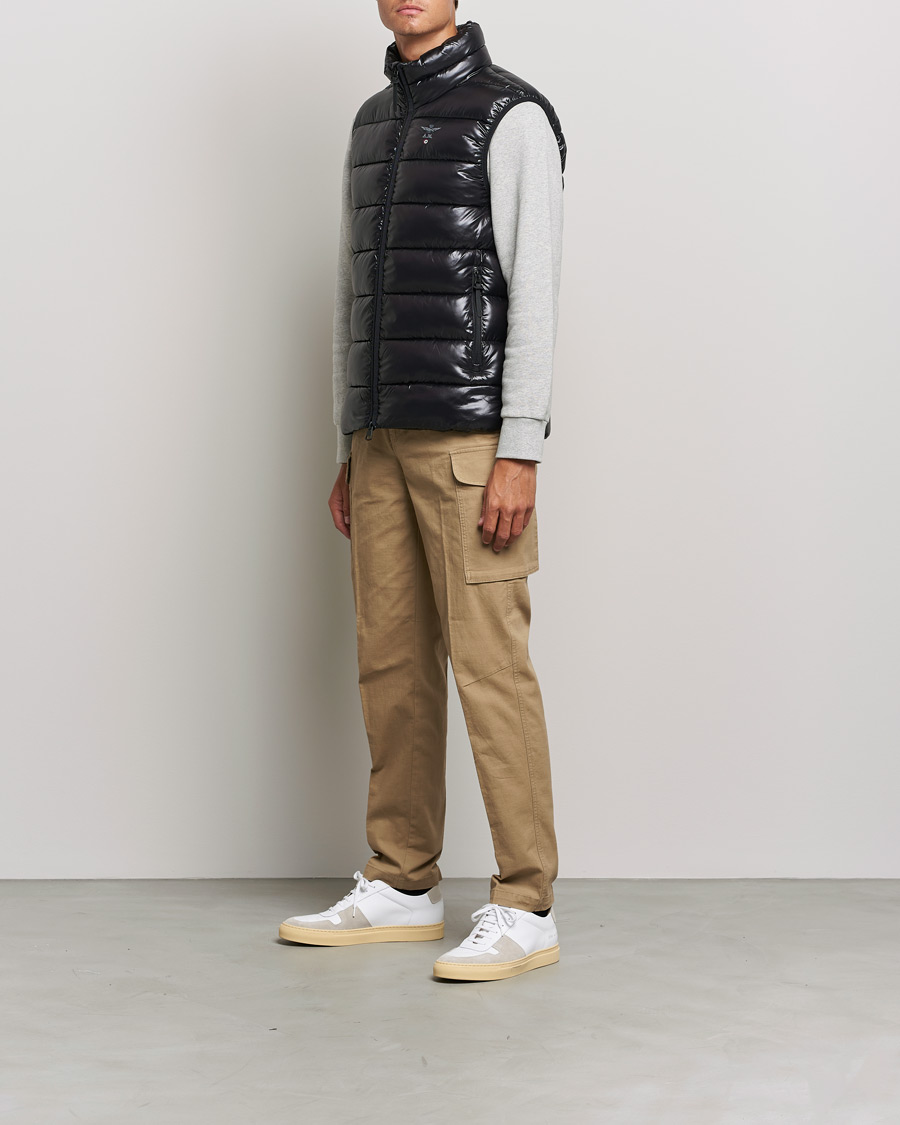 Homme | Gilets | Aeronautica Militare | Padded Gilet Jet Black