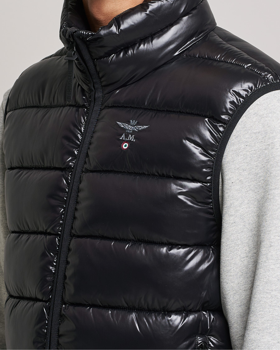 Homme | Gilets | Aeronautica Militare | Padded Gilet Jet Black