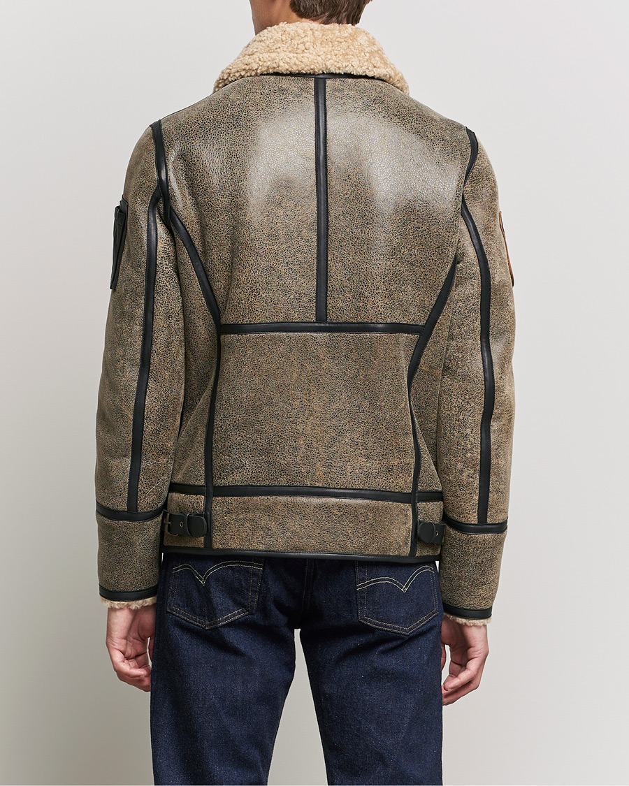 Homme | Manteaux Et Vestes | Aeronautica Militare | Aviator Patch Jacket Tabaco