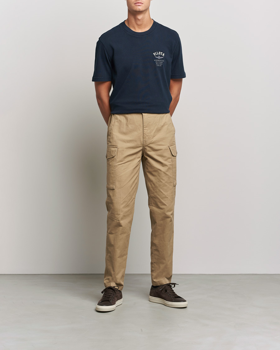 Homme | T-shirts | Aeronautica Militare | Short Sleeve Tee Blu Scuro